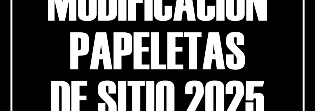 MODIFICACIÓN PAPELETAS DE SITIO 2025 HDAD PANADEROS